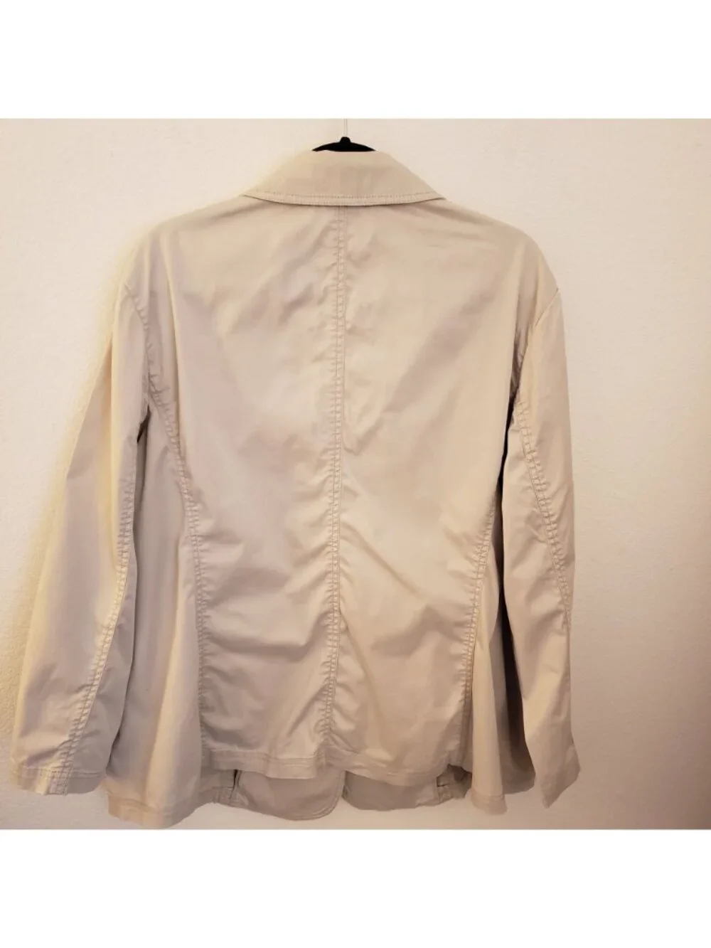 J. Jill Tan Cotton Blend Blazer with Pockets Size 2X Small Flaw on Lapel